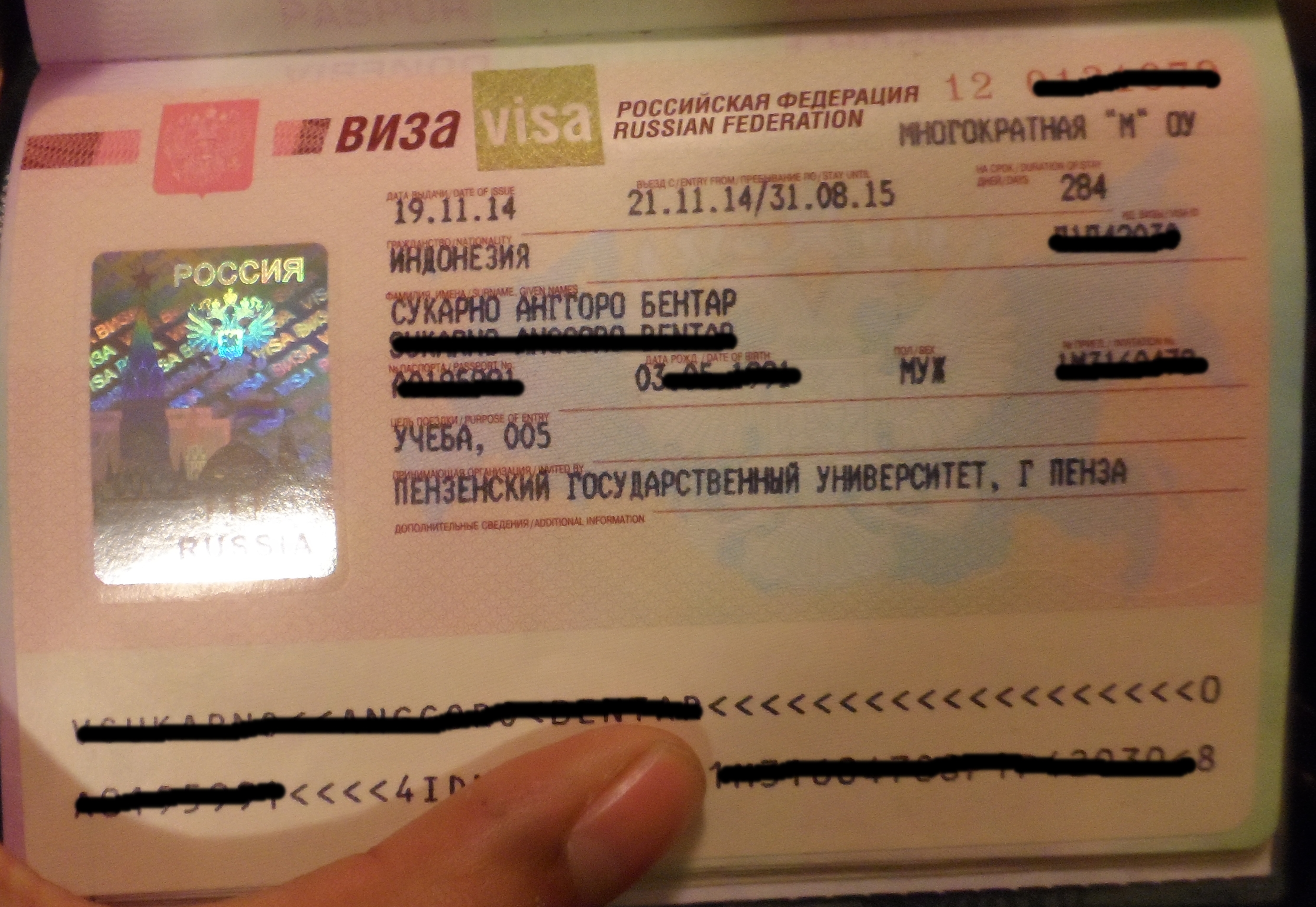 Mengurus Visa Pelajar Rusia